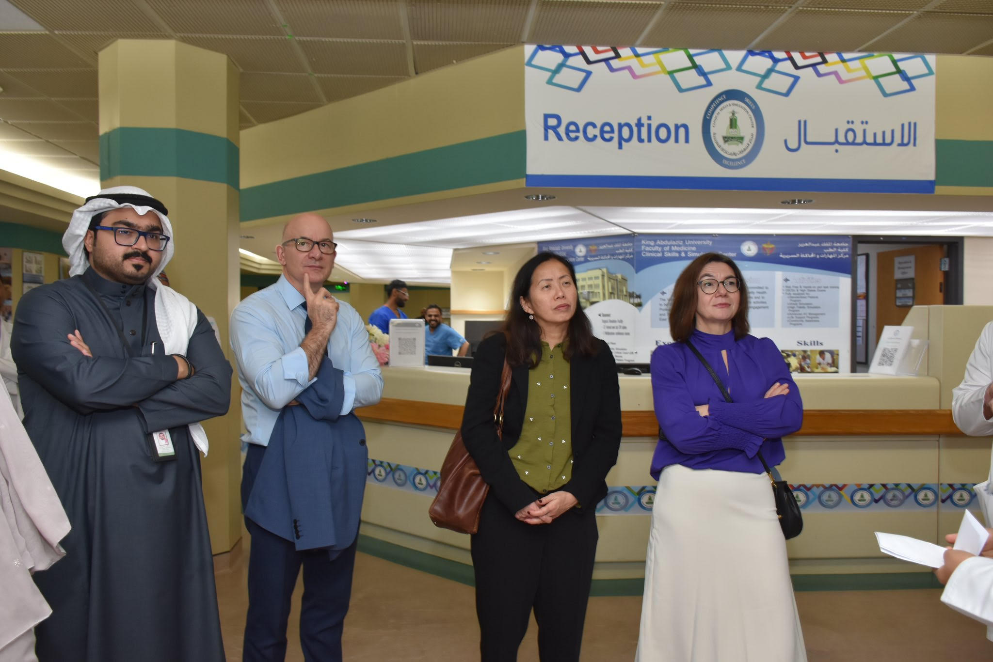 Receiving a delegation from the University of Bristol in the United Kingdom as part of their tour at King Abdulaziz University, and briefed the delegation on the center's facilities and capabilities as well as the achievements achieved - December 2024