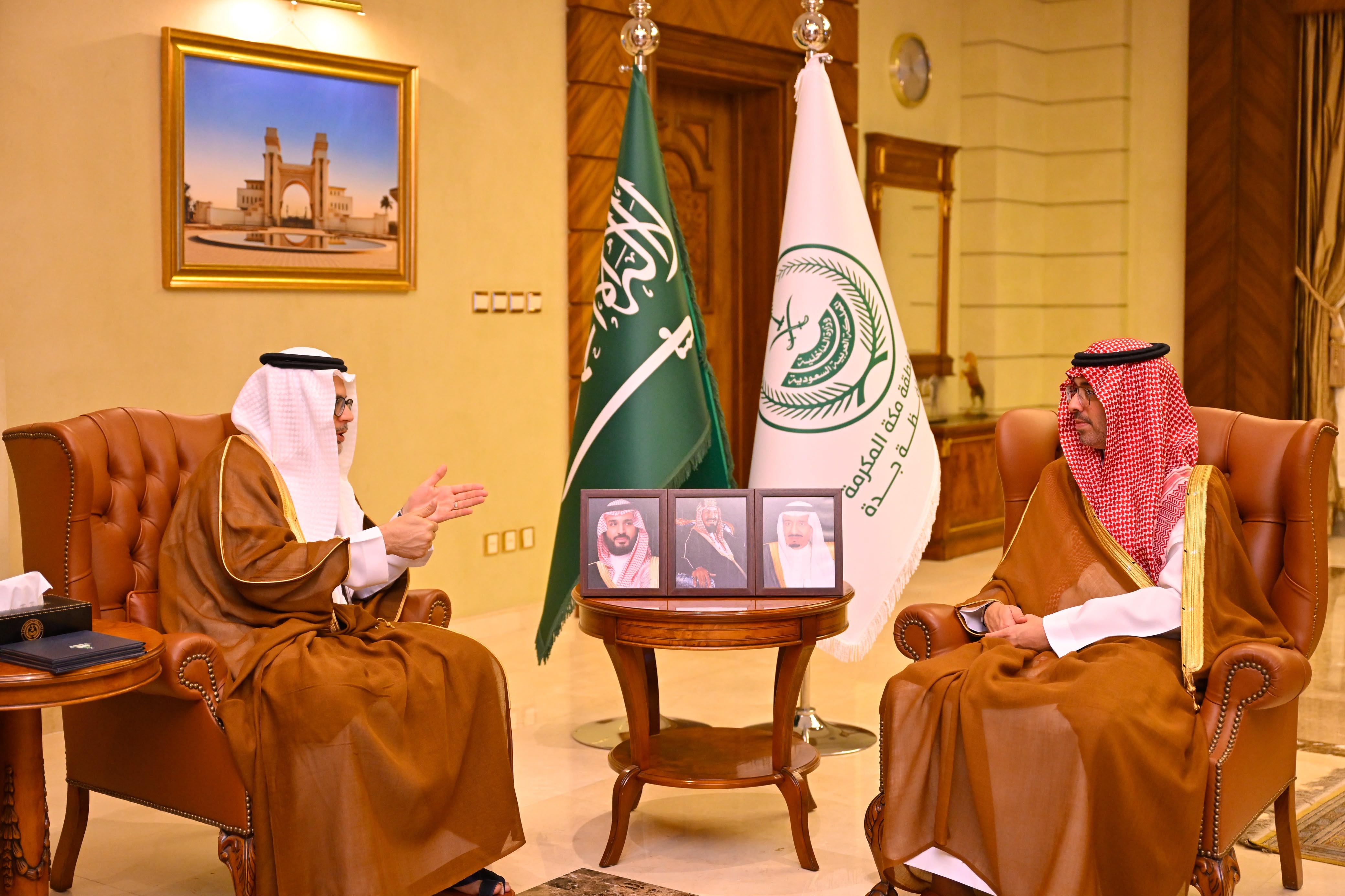 محافظ جدة يستقبل رئيس جامعة الملك عبدالعزيز